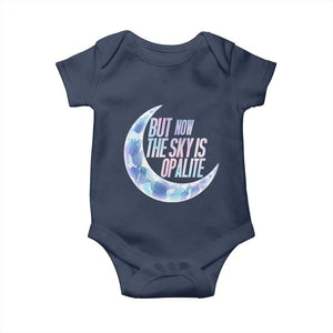 The Sky Is Opalite Moonstone Mystical Crystal Lover Baby Onesie TS14 Navy Print Your Wear