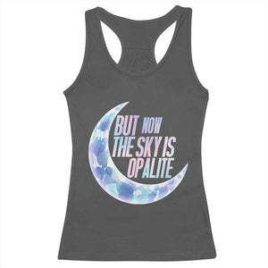 The Sky Is Opalite Moonstone Mystical Crystal Lover Racerback Tank Top TS14 Dark Heather Print Your Wear