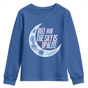 The Sky Is Opalite Moonstone Mystical Crystal Lover Youth Sweatshirt TS14 Royal Blue Print Your Wear