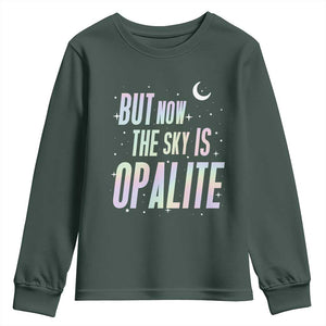 Opalite Costume Mystical Crystal Lover Youth Sweatshirt TS14 Dark Forest Green Print Your Wear