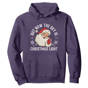 Santa Opalite Christmas Hoodie But Now The Sky Is Xmas Light TS14 Purple Print Your Wear