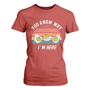 Funny Thanksgiving Dinner T Shirt For Women You Know Why I Am Here TS14 Red Print Your Wear