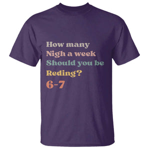 67 Six Seven Meme T Shirt How Many Nights Reading 67 TS14 Purple Print Your Wear