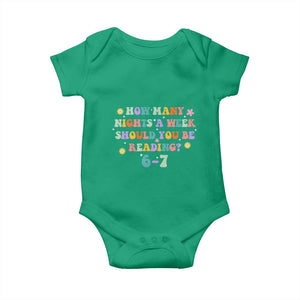 67 Six Seven Meme Baby Onesie Funny Reading Book Lover TS14 Irish Green Print Your Wear