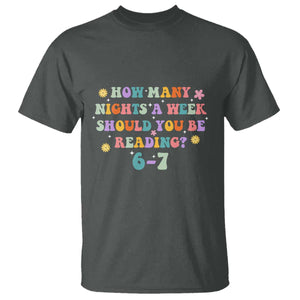 67 Six Seven Meme T Shirt Funny Reading Book Lover TS14 Dark Heather Print Your Wear
