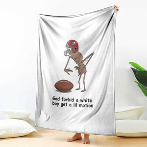 God Forbid a White Boy Get a Lil Motion Throw Blanket Marcus The Worm Robert Meme Funny Internet Quote TS14 Print Your Wear