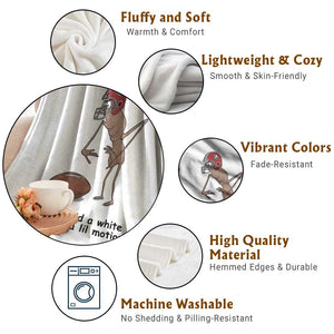 God Forbid a White Boy Get a Lil Motion Throw Blanket Marcus The Worm Robert Meme Funny Internet Quote TS14 Print Your Wear