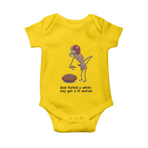 God Forbid a White Boy Get a Lil Motion Baby Onesie Marcus The Worm Robert Meme Funny Internet Quote TS14 Daisy Print Your Wear