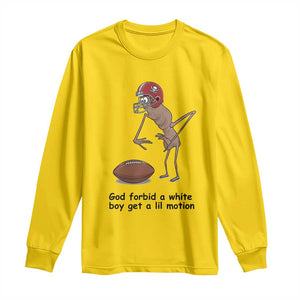 God Forbid a White Boy Get a Lil Motion Long Sleeve Shirt Marcus The Worm Robert Meme Funny Internet Quote TS14 Daisy Print Your Wear