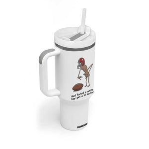 God Forbid a White Boy Get a Lil Motion Tumbler With Handle Marcus The Worm Robert Meme Funny Internet Quote TS14 Print Your Wear