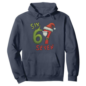 67 Six Seven Christmas Meme Hoodie Funny Santa Xmas TS14 Navy Print Your Wear