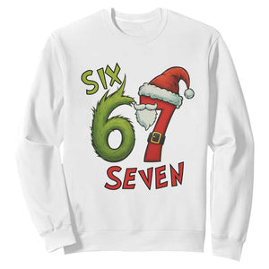 67 Six Seven Christmas Meme Sweatshirt Funny Santa Xmas TS14 White Print Your Wear
