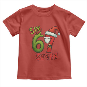 67 Six Seven Christmas Meme Toddler T Shirt Funny Santa Xmas TS14 Red Print Your Wear