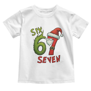 67 Six Seven Christmas Meme Toddler T Shirt Funny Santa Xmas TS14 White Print Your Wear