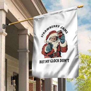 Funny Santa Gun Christmas Garden Flag Strawberry Jams But My Gun Do Not TS14 Print Your Wear