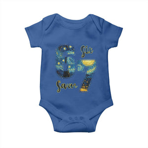 67 Six Seven Meme Baby Onesie Starry Night Van Gogh TS14 Royal Blue Print Your Wear