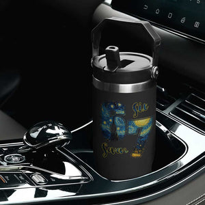 67 Six Seven Meme Flip Straw Tumbler Starry Night Van Gogh TS14 Print Your Wear
