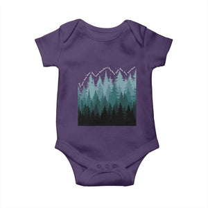 Hoa Hoa Hoa Baby Onesie Twilight Lover Pine Forest Cozy TS14 Purple Print Your Wear