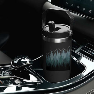 Hoa Hoa Hoa Flip Straw Tumbler Twilight Lover Pine Forest Cozy TS14 Print Your Wear