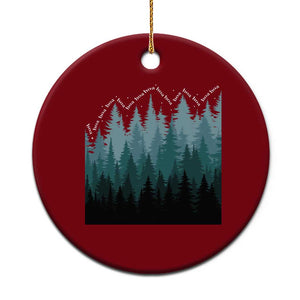 Hoa Hoa Hoa Ceramic Ornament Twilight Lover Pine Forest Cozy TS14 1pc Red Print Your Wear