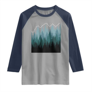 Hoa Hoa Hoa Raglan Shirt Twilight Lover Pine Forest Cozy TS14 Sport Gray Navy Print Your Wear