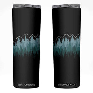 Hoa Hoa Hoa Skinny Tumbler Twilight Lover Pine Forest Cozy TS14 Black Print Your Wear