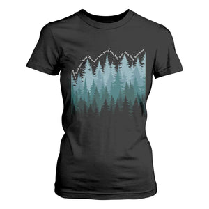Hoa Hoa Hoa T Shirt For Women Twilight Lover Pine Forest Cozy TS14 Black Print Your Wear