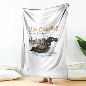 I Am Coming To The Cottage Throw Blanket Stupid Canadian Wolf Bird TS14 Print Your Wear