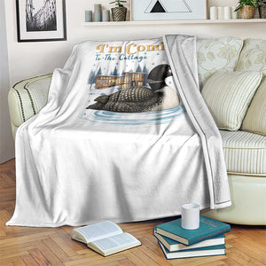 I Am Coming To The Cottage Throw Blanket Stupid Canadian Wolf Bird TS14 Print Your Wear