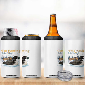 I Am Coming To The Cottage 4 in 1 Can Cooler Tumbler Stupid Canadian Wolf Bird TS14 Print Your Wear
