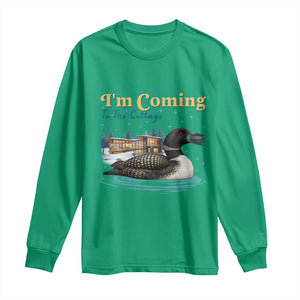 I Am Coming To The Cottage Long Sleeve Shirt Stupid Canadian Wolf Bird TS14 Irish Green Print Your Wear