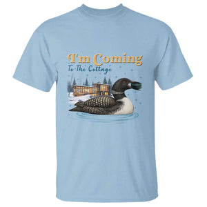 I Am Coming To The Cottage T Shirt Stupid Canadian Wolf Bird TS14 Light Blue Print Your Wear