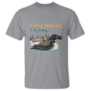 I Am Coming To The Cottage T Shirt Stupid Canadian Wolf Bird TS14 Sport Gray Print Your Wear