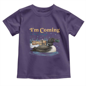 I Am Coming To The Cottage Toddler T Shirt Stupid Canadian Wolf Bird TS14 Purple Print Your Wear