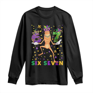 67 Mardi Gras Long Sleeve Shirt Marcus The Worm Carnival Trendy Meme TS14 Black Print Your Wear
