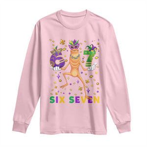 67 Mardi Gras Long Sleeve Shirt Marcus The Worm Carnival Trendy Meme TS14 Light Pink Print Your Wear