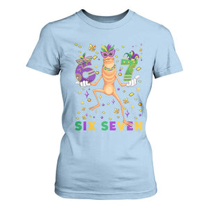 67 Mardi Gras T Shirt For Women Marcus The Worm Carnival Trendy Meme TS14 Light Blue Print Your Wear