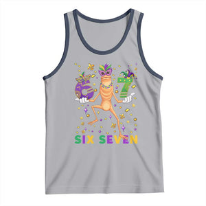 67 Mardi Gras Tank Top Marcus The Worm Carnival Trendy Meme TS14 Athletic Heather Navy Print Your Wear
