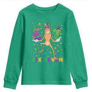 67 Mardi Gras Youth Sweatshirt Marcus The Worm Carnival Trendy Meme TS14 Irish Green Print Your Wear