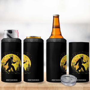Mardi Gras Bigfoot 4 in 1 Can Cooler Tumbler Funny Sasquatch Carnival Trendy Meme TS14 Print Your Wear