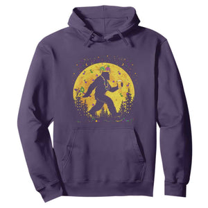 Mardi Gras Bigfoot Hoodie Funny Sasquatch Carnival Trendy Meme TS14 Purple Print Your Wear