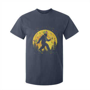 Mardi Gras Bigfoot T Shirt For Kid Funny Sasquatch Carnival Trendy Meme TS14 Navy Print Your Wear
