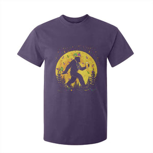 Mardi Gras Bigfoot T Shirt For Kid Funny Sasquatch Carnival Trendy Meme TS14 Purple Print Your Wear