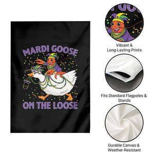 Funny Mardi Gras Garden Flag Goose Crawfish Carnival Trendy Meme TS14 Print Your Wear