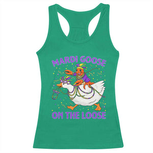 Funny Mardi Gras Racerback Tank Top Goose Crawfish Carnival Trendy Meme TS14 Irish Green Print Your Wear