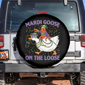 Funny Mardi Gras Spare Tire Cover Goose Crawfish Carnival Trendy Meme TS14 No hole Black Print Your Wear