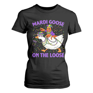 Funny Mardi Gras T Shirt For Women Goose Crawfish Carnival Trendy Meme TS14 Black Print Your Wear