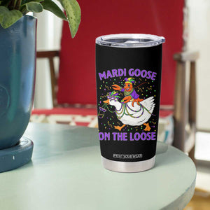 Funny Mardi Gras Tumbler Cup Goose Crawfish Carnival Trendy Meme TS14 Print Your Wear
