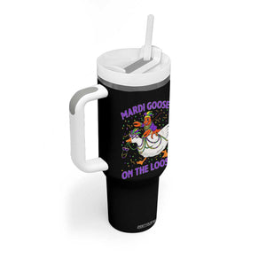 Funny Mardi Gras Tumbler With Handle Goose Crawfish Carnival Trendy Meme TS14 Print Your Wear