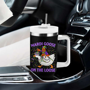 Funny Mardi Gras Tumbler With Handle Goose Crawfish Carnival Trendy Meme TS14 Print Your Wear